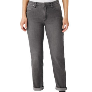 Eileen Fisher Grey Organic Cotton Stretch Mid Rise Jean Size 6